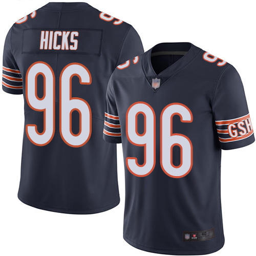 Chicago Bears Limited Navy Blue Men Akiem Hicks Home Jersey NFL Football #96 Vapor Untouchable